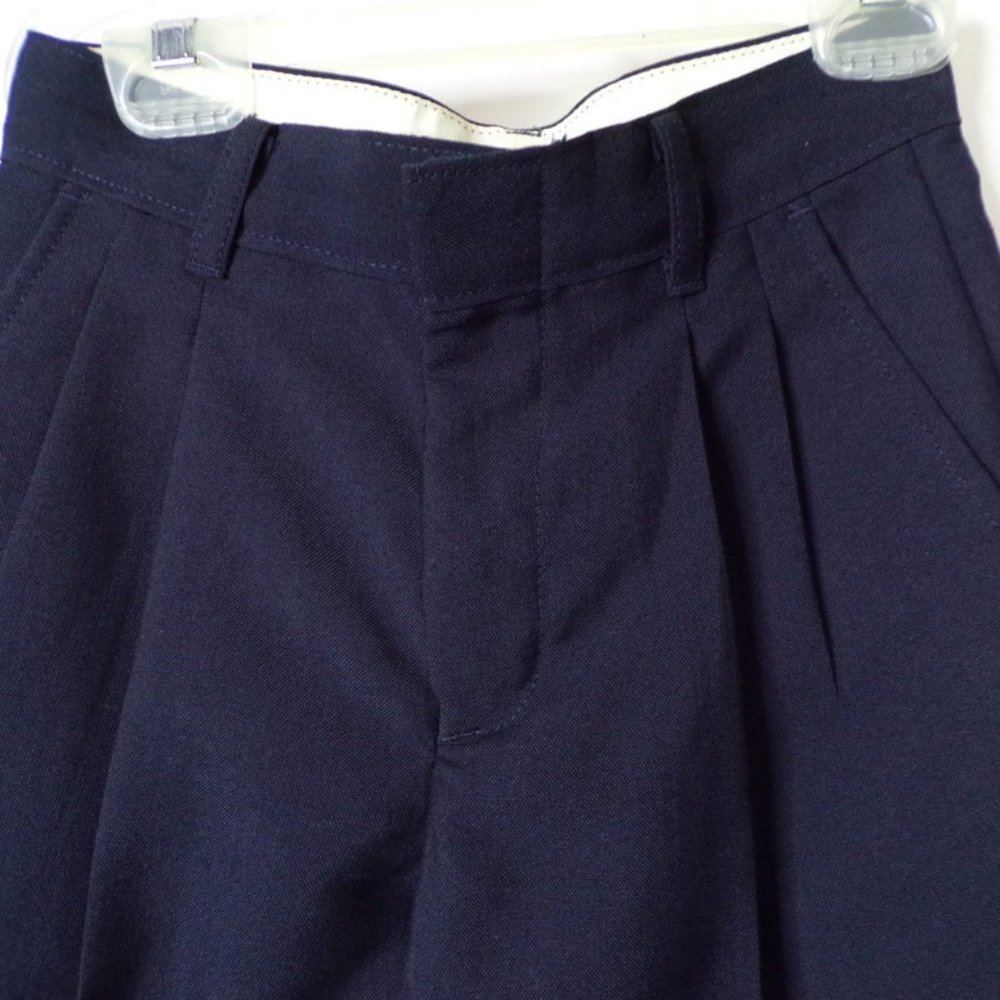 Class Club Boy's Navy Dress Pants Poly Wool Blend Size 8 Regular 2631